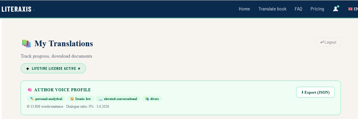 Lifetime Badge im Dashboard